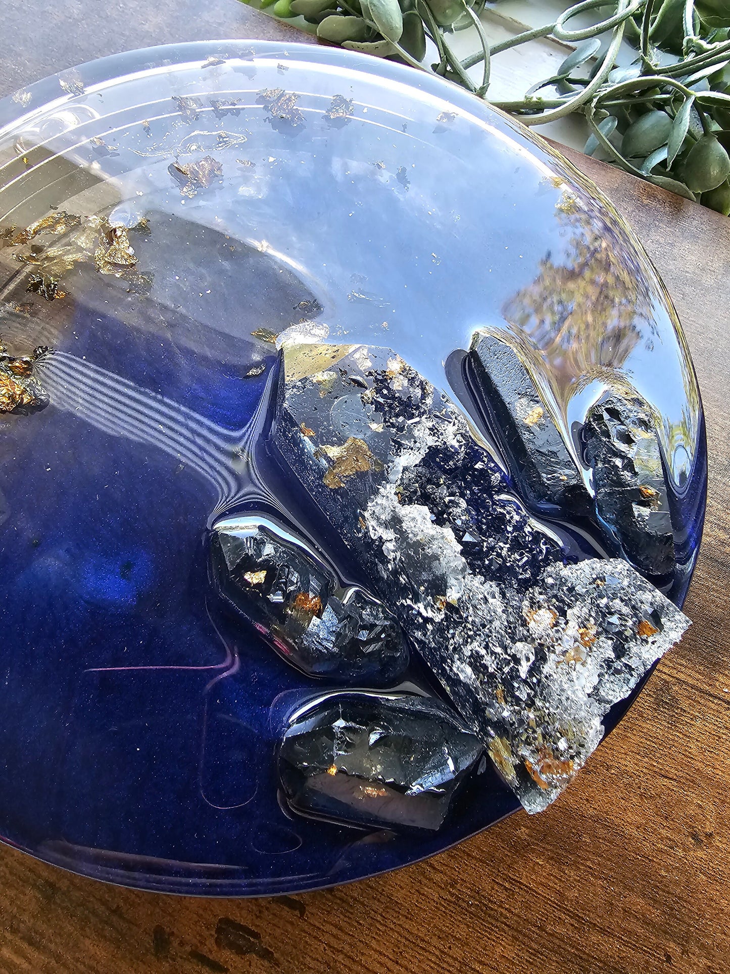 Clutch, evening purse. Handmade resin shoulder purse. Formal wear, fashion statement. Outfit accent, crystal round clutch.